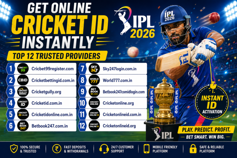 Get Online Cricket ID Instantly — Top 12 Trusted Providers IPL 2026